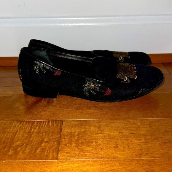 Zalo Elephant Needlepoint Loafers Sz 8 - Picture 2 of 8